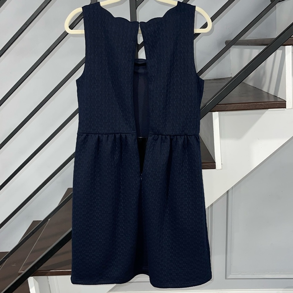 LOFT Navy Blue Stretch Dress Size 6 NWT - Picture 9 of 9